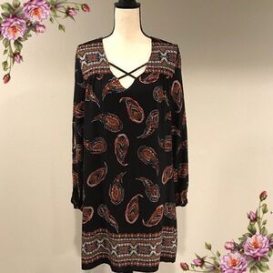 Long sleeve floral dress